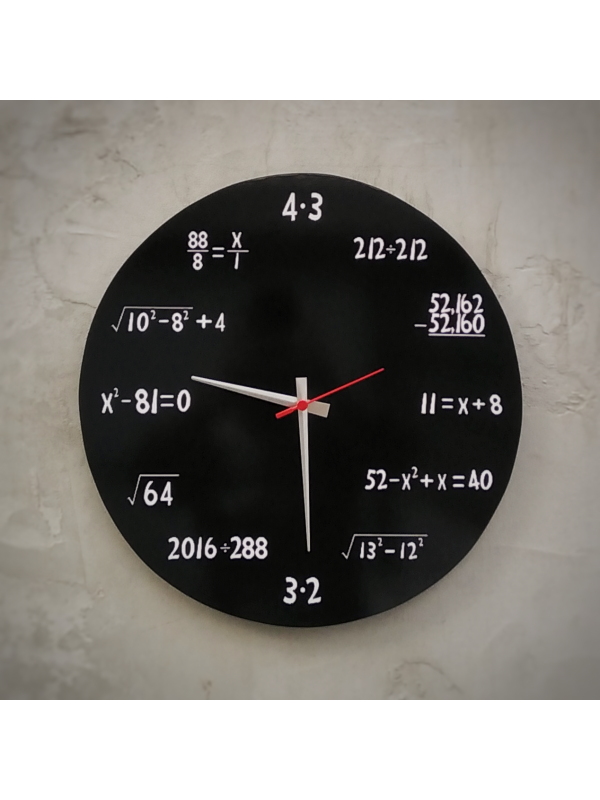 Matematik Tasarımlı Duvar Saati (Model-2)
